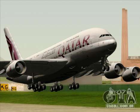 Airbus A380-861 Qatar Airways para GTA San Andreas