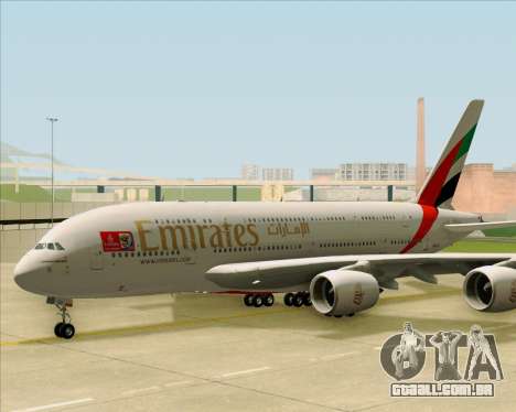 Airbus A380-841 Emirates para GTA San Andreas