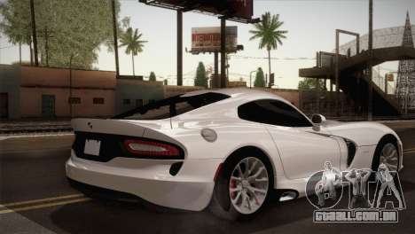 Dodge SRT Viper GTS 2012 para GTA San Andreas