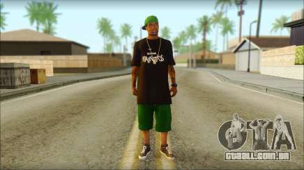 New Grove Street Family Skin v3 para GTA San Andreas