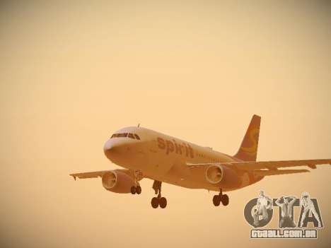Airbus A319-132 Spirit Airlines para GTA San Andreas