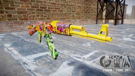 АК-47 graffiti camo para GTA 4