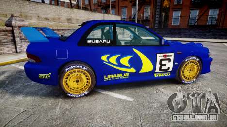 Subaru Impreza WRC 1998 Rally v3.0 Yellow para GTA 4