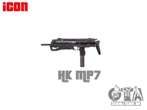 Submetralhadora HK MP7 para GTA 4