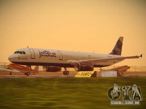 Airbus A321-232 jetBlue La vie en Blue para GTA San Andreas