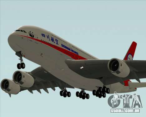 Airbus A380-800 Sichuan Airlines para GTA San Andreas