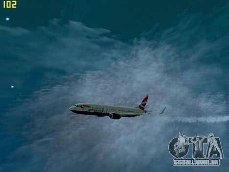 Boeing 737-800 British Airways para GTA San Andreas