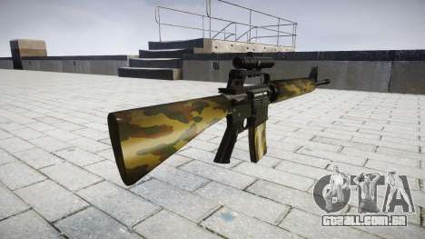 O M16A2 rifle [óptica] flora para GTA 4