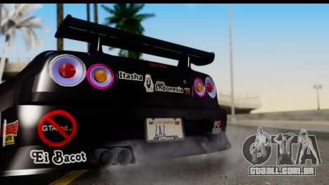 Nissan Skyline GT-R Rize Itasha para GTA San Andreas