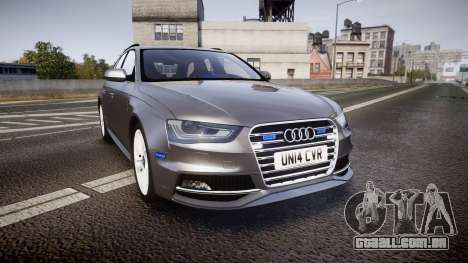 Audi S4 Avant Unmarked Police [ELS] para GTA 4