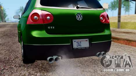Volkswagen Golf Mk5 GTi Tunable PJ para GTA San Andreas