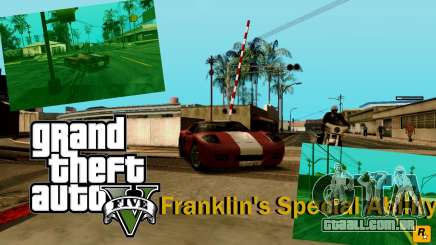 Habilidade especial de Franklin indicador para GTA San Andreas