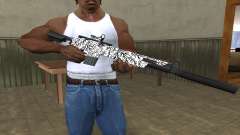 Black Lines Rifle para GTA San Andreas