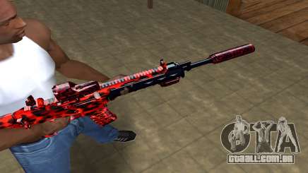 Red Leopard M4 para GTA San Andreas