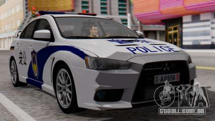 Mitsubishi Lancer Evo X Chinese Police para GTA San Andreas