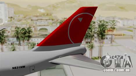 Boeing 747 Northwest Cargo para GTA San Andreas