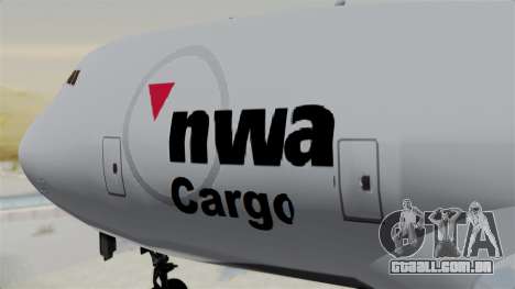 Boeing 747 Northwest Cargo para GTA San Andreas