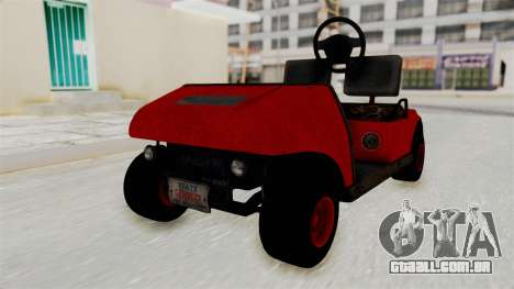 GTA 5 Gambler Caddy Golf Cart para GTA San Andreas