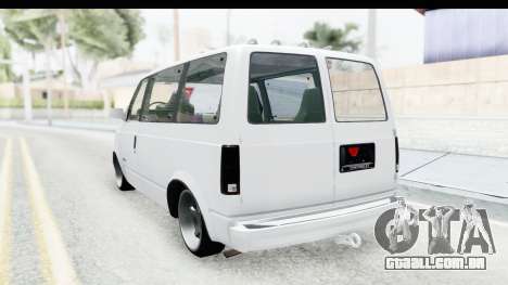 Chevrolet Astro Stance para GTA San Andreas