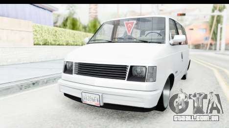 Chevrolet Astro Stance para GTA San Andreas