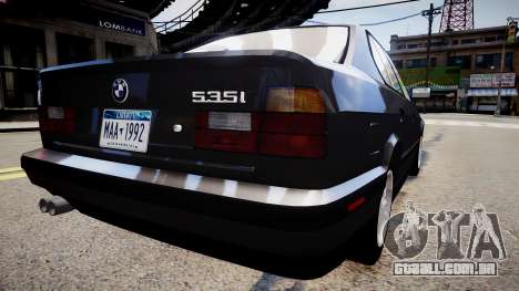 BMW 535i E34 ShadowLine v.3.0 para GTA 4