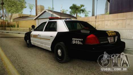 Ford Crown Victoria SHERIFF para GTA San Andreas