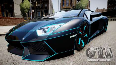 Lamborghini Aventador TRON Edition para GTA 4