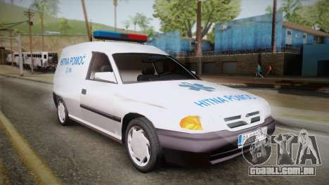 Opel Astra F Van Ambulância para GTA San Andreas