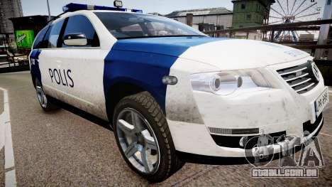 Finnish Police Volkswagen Passat (Poliisi) para GTA 4