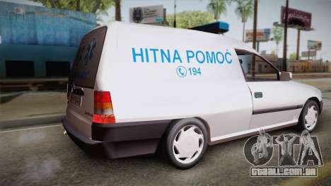 Opel Astra F Van Ambulância para GTA San Andreas