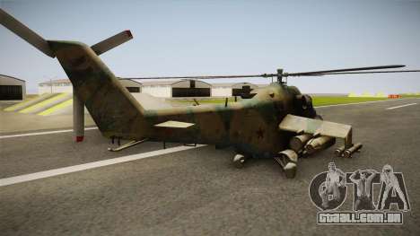 CoD Series - Mi-24D Hind Woodland para GTA San Andreas