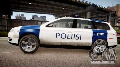 Finnish Police Volkswagen Passat (Poliisi) para GTA 4