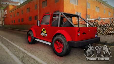 GTA 5 Canis Mesa Jurassic Park para GTA San Andreas