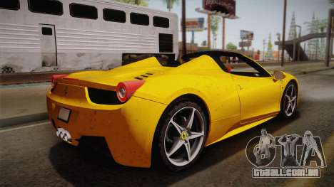 Ferrari 458 Spider FBI para GTA San Andreas
