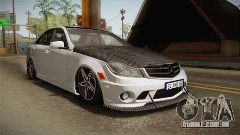 Mercedes-Benz C63 AMG 2012 para GTA San Andreas