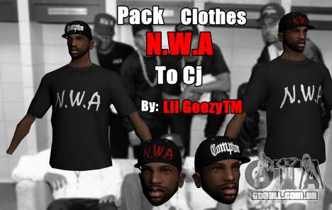 Pack Clothes N.W.A To Cj HD para GTA San Andreas
