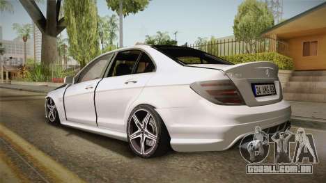 Mercedes-Benz C63 AMG 2012 para GTA San Andreas