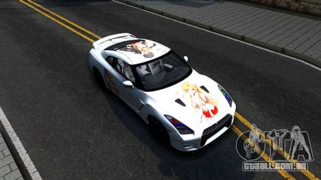 Nissan GT-R R35 - Sword Art Online para GTA San Andreas