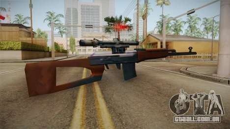 Dragunov Low Poly SA Style para GTA San Andreas