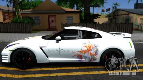 Nissan GT-R R35 - Sword Art Online para GTA San Andreas