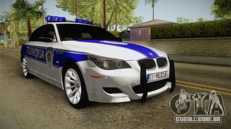 BMW M5 e60 Polícia para GTA San Andreas