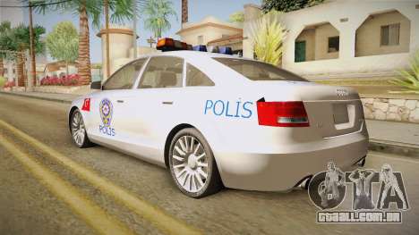 Audi A6 Turkish Police para GTA San Andreas