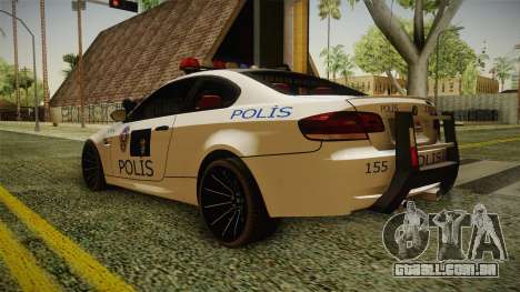 BMW M3 Turkish Police para GTA San Andreas