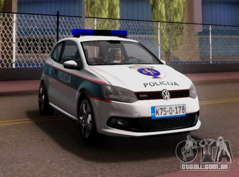 Volkswagen Polo GTI BIH Police Car para GTA San Andreas