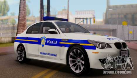 BMW M5 Croatian Police Car para GTA San Andreas