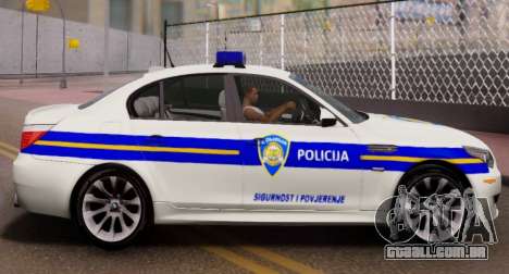 BMW M5 Croatian Police Car para GTA San Andreas