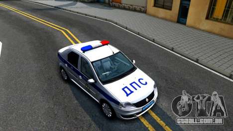 Renault Logan Russian Police para GTA San Andreas