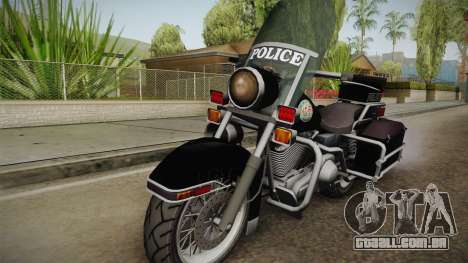 GTA 5 Police Bike SA Style para GTA San Andreas