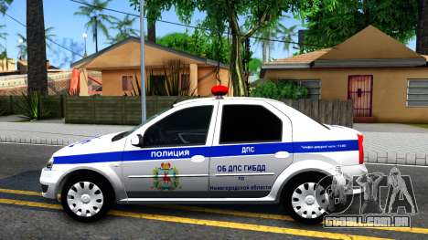 Renault Logan Russian Police para GTA San Andreas