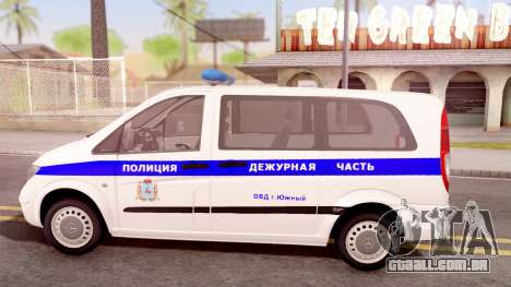 Mercedes-Benz Vito W639 Russian Police para GTA San Andreas